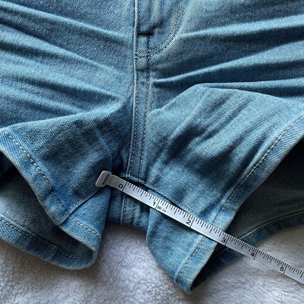 High Denim Rise Shorts - Picture 5 of 5